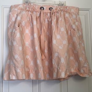 J.Crew linen/cotton blush skirt.  Size Sm.  EUC
